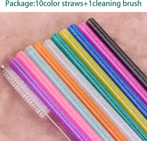 Wholesale Hot Selling Eco-Friendly PET Material <b>Drinking</b> <b>Straws</b> Reusable Crystal Wave Pattern <b>Straw</b> - Product Image 3