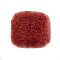 Colore delle melanzane Afro crespo capelli umani alla rinfusa per uncinetto Dreadlocks per Locs estensioni morbidi capelli umani alla rinfusa