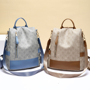 Cao cấp của phụ nữ đa chức năng Ba lô đơn giản thời trang xuyên biên giới túi đôi Dây đeo vai đơn - Product Image 3