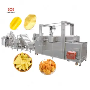 Extruded Puff Food Corn Fryer And Tortilla Chips Puffed Snack Frying Machine