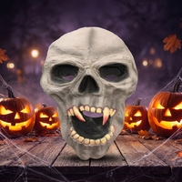 Masque d'horreur de Halloween en forme de crâne, en latex, couvrant tout le visage, taille unique, pour les fêtes, pour les personnes de plus de 18 ans