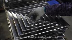 Griglia aria 4 vie in alluminio ODM OEM diffusore aria soffitto senza soluzione di continuità diffusore di aria quadrato a quattro vie in alluminio sfiato senza soluzione di continuità - Product Image 3