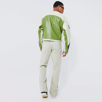 Veste de course en cuir avec logo OEM pour hommes, véritable, haute qualité, hiver, laine de course, polyester, coton, rembourrage