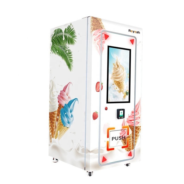 Outdoor Frozen Food Vending Machine for Sale With Elevator Ice Vending Machine Self-Service Milkshak Cold Drink Vending Machine