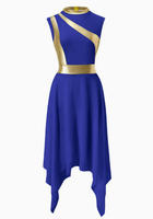Vestidos de Danza Lírica Moderna para Mujer, Talla Adulto, Vestido Rojo de Danza Lírica para Niñas, Ropa de Danza para Competencia, Vestido de Danza Litúrgica