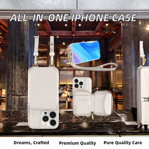 전화 그립 지갑 카드 홀더 비즈니스 디자인이있는 13 용 다기능 PU 가죽 케이스 - Product Image 2