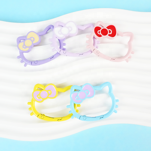 Kt h032 koran-शैली की बिल्ली मिश्र धातु तेल छोड़ने वाले रंग खोखले बालों को लटकाना बैग कीचेन इवु - Product Image 2