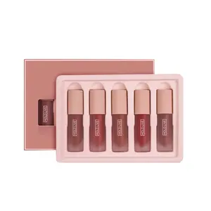 2023 nouveauté taille personnalisée/Logo papier luxe cosmétique rouge à lèvres baume à lèvres coffret cadeau ensemble brillant à lèvres brillant à lèvres boîtes d'emballage