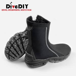 Botas de Buceo de Neopreno con Cremallera Lateral YKK, Correa de Velcro Ajustable, Puntera y Talón Reforzados, Suela de Goma Antideslizante para Pesca Submarina - Product Image 5