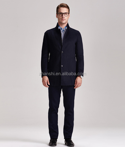 2016 Winter Korea Style <strong>Men</strong> Fashion Wool <strong>Pea</strong> <strong>Coat</strong> Woolen <strong>Coat</strong> - Product Image 2