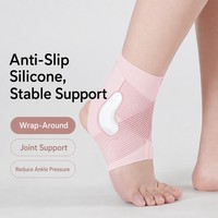 Attelle de cheville pour enfants, manchon de compression anti-entorse, support de cheville fin pour le basketball, la course à pied et les sports de saut à la corde pour les jeunes