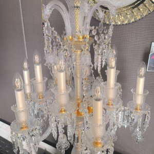 Đèn bàn pha lê thủy tinh châu Âu chất lượng cao, phòng ngủ, phòng khách, đèn pha lê K9, đèn bàn nhà hàng biệt thự cổ điển - Product Image 3