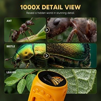 Wholesale Inskam 388 Plastic Digital Mini Microscope 1000X Magnification LED Illumination Kids Microscope Toy