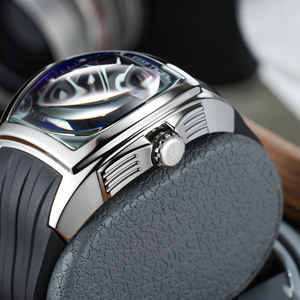 REEF TIGER <span class=keywords><strong>Montre</strong></span> Mécanique Panthère Noire pour Homme Super Lumineuse Automatique Remontage Automatique en Caoutchouc Montres de Sport RGA3061-LEO - Product Image 4