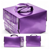 Bäckerei-Box mit UV-Druck, Faltbare Karton-Geschenkbox für Feiertage, Individueller Logodruck, Luxuriöse Goldene Kunstkartonbox, Umweltfreundlich und Recycelbar