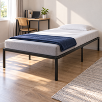 Lit simple en métal en promotion, prix d'usine, idéal pour dortoirs, chambres, hôtels, écoles, hôpitaux, appartements