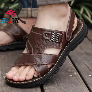 Sandalias de Senderismo de Cuero para Hombre, Sandalias Deportivas de Playa para Verano - Product Image 6