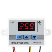 Contrôleur de température W3002 Thermostat numérique Interrupteur 10A Sonde avec capteur étanche 220V