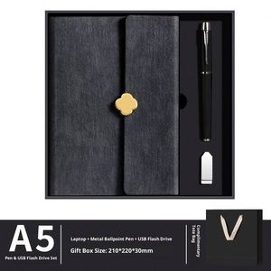 Wholesale Customized Business <b>Graduation</b> Favors A5 Journals Embossed Luxury Notebook with Pen Modern Personal Gift Set - Product Image 2