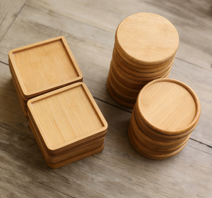 Base para posavasos de bambú hecha a mano, material aislante del calor, tapete de mesa de alta gama, resistente al calor - Product Image 5