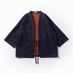 Hanten Kimono pour Hommes, Style Japonais Éco-responsable, Inspiré de la Couture, pour Festival, Tokyo Matsuri, Cosplay, Streetwear, Décontracté, à Superposer - Product Image 2
