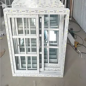 定制美国聚氯乙烯推拉窗设计Upvc双层玻璃推拉窗