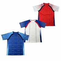 Maillot de football style Haïti 2026 personnalisé, respirant, séchage rapide, évacuation de l'humidité, qualité supérieure, pour supporters - Vente en gros usine