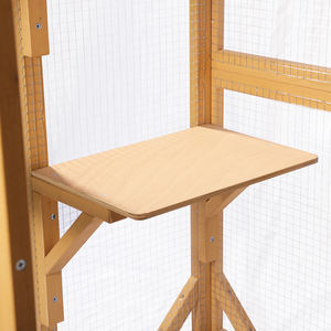 TIANYI ahşap Pet House kediler hayvan ahşap tavşan kafesi rüzgar geçirmez 200 kiloluk karton + köpük levha Catio muhafaza büyük ahşap açık - Product Image 3