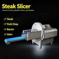 Nouvelle machine à trancher la viande électrique automatique commerciale pour bacon, jambon, steak et bœuf avec acier inoxydable 304 220V