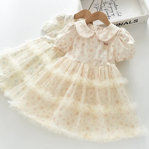 ชุดเดรสเด็กผู้หญิงน่ารัก ผ้าซาติน ระบายอากาศได้ดี ทรงบอลกาวน์ ยาวระดับเข่า สำหรับงานวันเกิดและงานเลี้ยงประจำวัน - Product Image 1