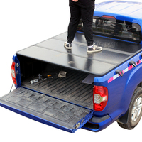 ฝาครอบอลูมิเนียมอัลลอยด์แบบพับได้แบบแข็ง,ฝาครอบกระบะแบบสามพับสำหรับ Isuzu Dmax Amarok Triton Tonneau