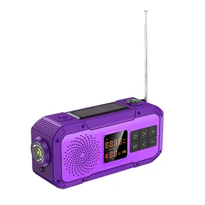 D589緊急製品ホームエッセンシャルラジオ屋外音楽ワイヤレススマートスピーカー、パワーバンク/ソーラーチャージ付き