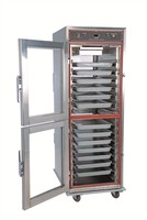 Vitrine chauffante pour aliments 220 v, équipement de cuisine en verre adapté à une vitrine