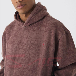 Sudadera con Capucha Extra Grande para Hombre, 100% Algodón, Estilo Urbano Personalizado, Sudadera Lisa de Invierno de Alta Calidad, Tendencia 2025 - Product Image 5
