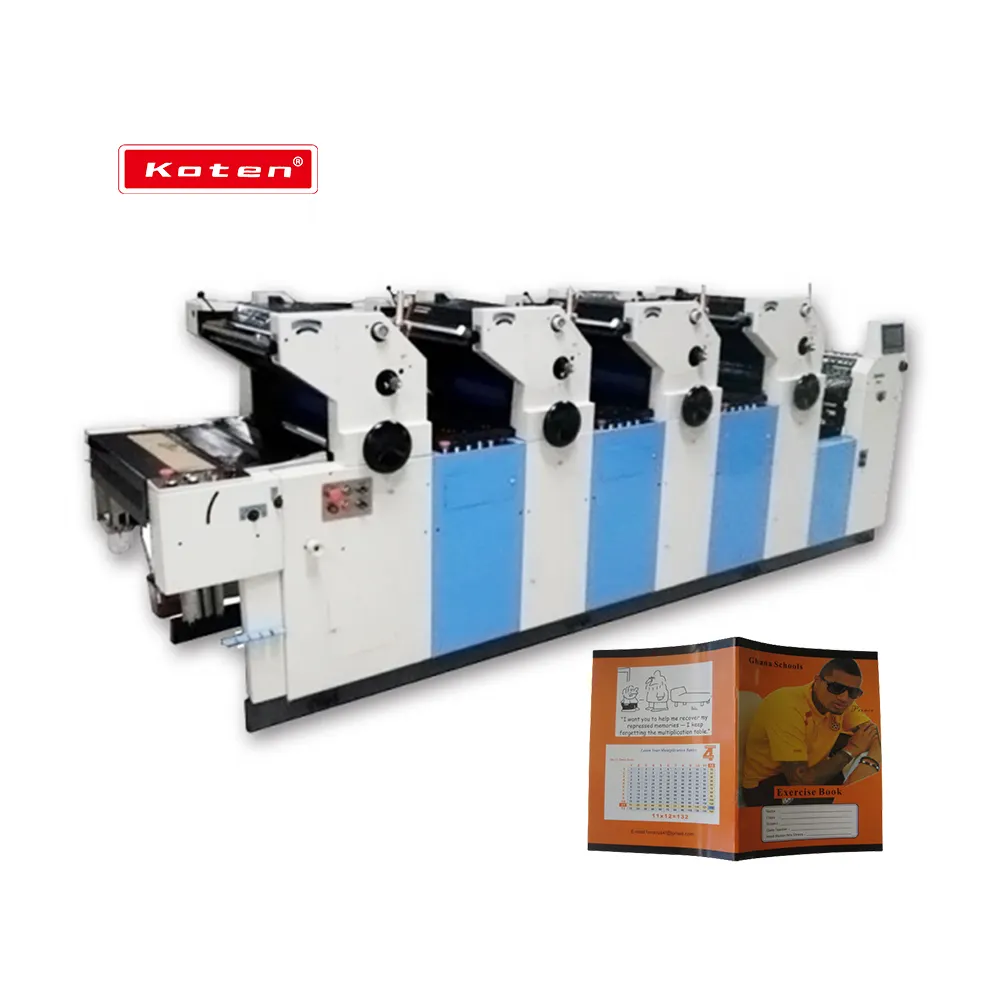 China Factory Hot Sale 4 Colors Notebook Cover Magazine Offset Printing Machine