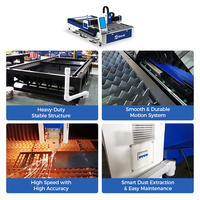 Découpeuse laser CNC à fibre SteviS 3 kW de fabrication chinoise pour acier, tôle de 20 mm, type ouvert, plateforme unique, niveau d'entrée, laser industriel IA