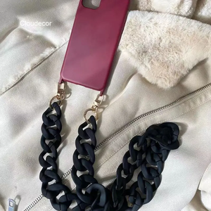 Nouveau collier à bandoulière cordon de lanière souple <span class=keywords><strong>coque</strong></span> de téléphone en TPU avec sangle pour <span class=keywords><strong>iPhone</strong></span> 14 13 12 <span class=keywords><strong>11</strong></span> Pro Max étuis de téléphone portable - Product Image 5