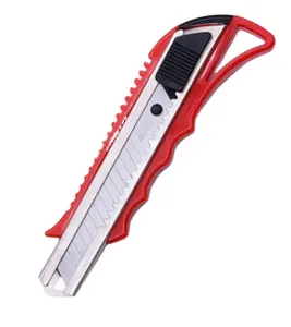 Yüksek karbonlu çelik sürgülü geri çekilebilir bıçaklı emniyet yapış kapalı bıçak el aletleri kesici bıçak