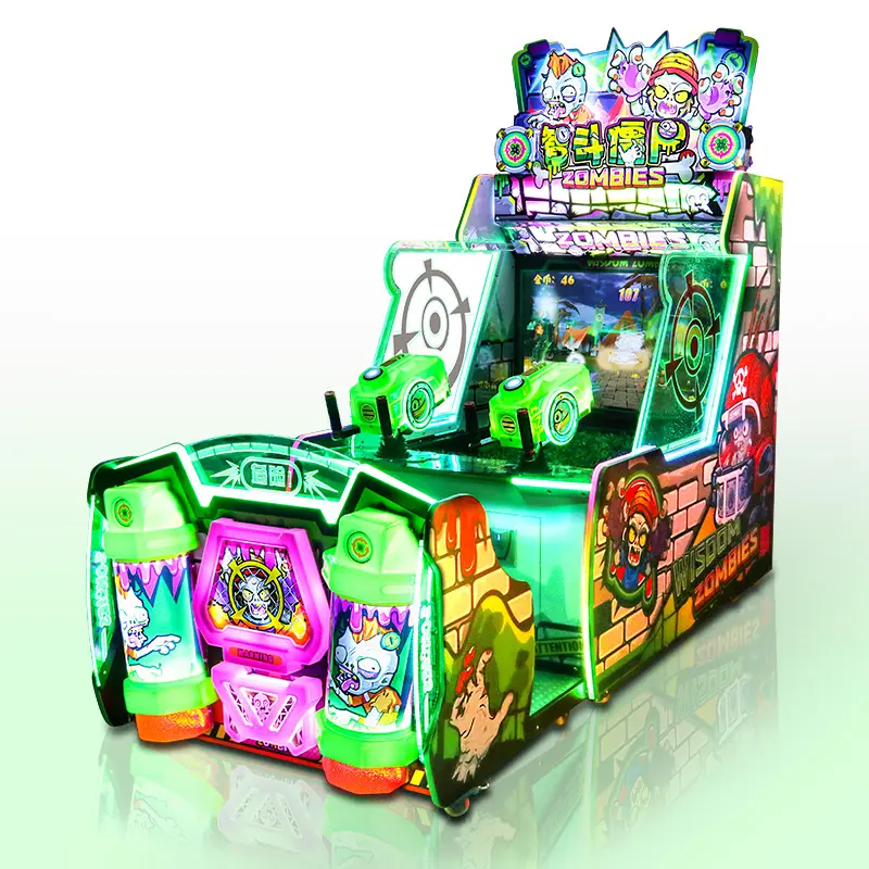 Arcade-Pflanzen gegen Zombies Spiel maschine Wassers chießen Arcade-Spiel maschine glückliche Kinder Wassers chießen Pistole Arcade-Spiel maschine