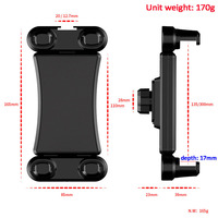 Productos de Tendencia 2023, Novedades, Piezas de Montaje con Clip, Tuerca de Bola de 17 mm, Adaptador Universal para Trípode de Tableta de 14 Pulgadas