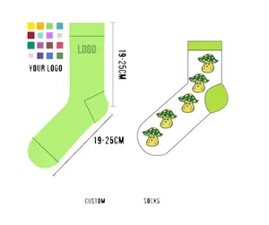 Calzini di colore all'ingrosso per donne di alta qualità per donne calze personalizzate con logo