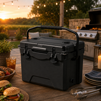 Glacière rotomoulée 25L avec poignée, isotherme et portable, pour camping, pêche, pique-nique et activités de plein air