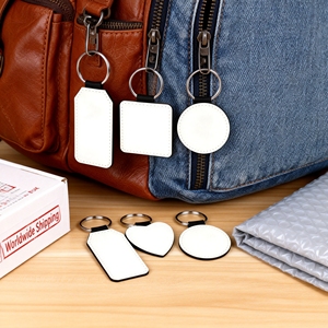 Custom Logo Matte Finish PU <b>Leather</b> <b>Keychain</b> with Bottle Opener - Halloween Themed Double Sided Sublimation Keyring - Product Image 1