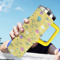 Gobelet isotherme personnalisé de 30 oz avec poignée, entrepôt aux États-Unis, livraison gratuite, tasse isolée en acier inoxydable, réduction de prix en gros