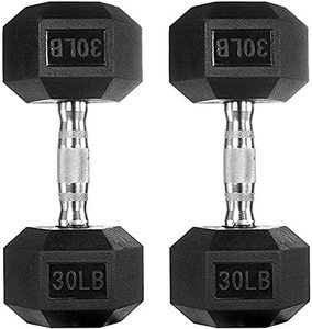 Nhà Máy Giá Tráng Miễn Phí Chất Lượng Cao Tập Thể Dục Thiết Bị Tập Thể Dục 5-40Kg Cao Su 90lb Dumbell Cao Su - Product Image 2
