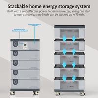 Batterie Lifepo4 empilable tout-en-un directement de l'usine avec onduleur 5 kW intégré 48 V 51,2 V 5 kWh 10 kWh 15 kWh 20 kWh