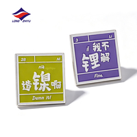 Magnet Kulkas Custom Enamel Lunak 2D 3D Longzhiyu 20 Tahun, Logo Kartun Personalisasi, Magnet Kulkas Berkualitas Tinggi dari Paduan Seng