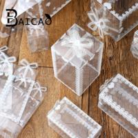 Boîte à bonbons transparente en PVC PET imprimé de qualité alimentaire pour enfants, cadeaux de mariage, emballage de jouets