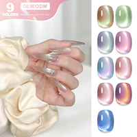 Miss Gooey Vernis à ongles gel magnétique 3D à haute pigmentation, 9 couleurs, TPO sans HEMA, fournisseur en gros, art des ongles