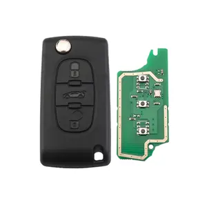 3 Buttons 433 MHZ CE0536 ID46 Chip Flip Key Car Remote Smart Key Fob For Peugeot 207 307 308 407